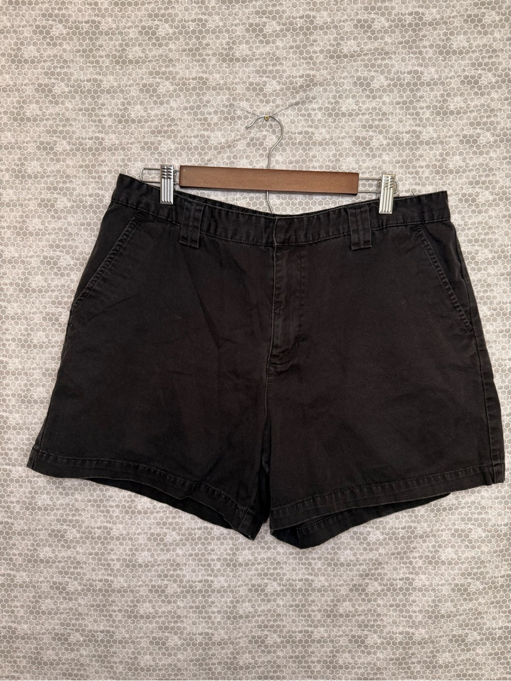 Calvin Klein Women's Black Denim Shorts Size 16
